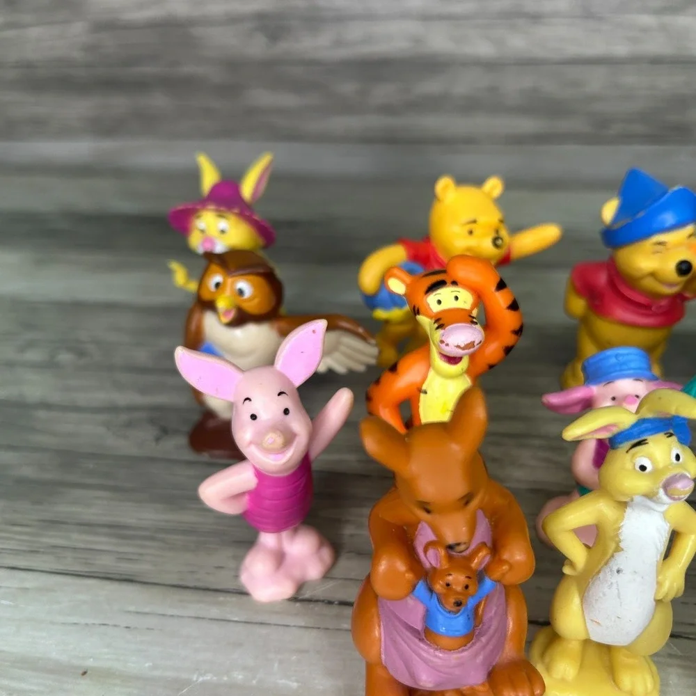 Winnie The Pooh Figures Lot Friends Cake Topper Pooh Tigger Eeyore Owl Rabbit
